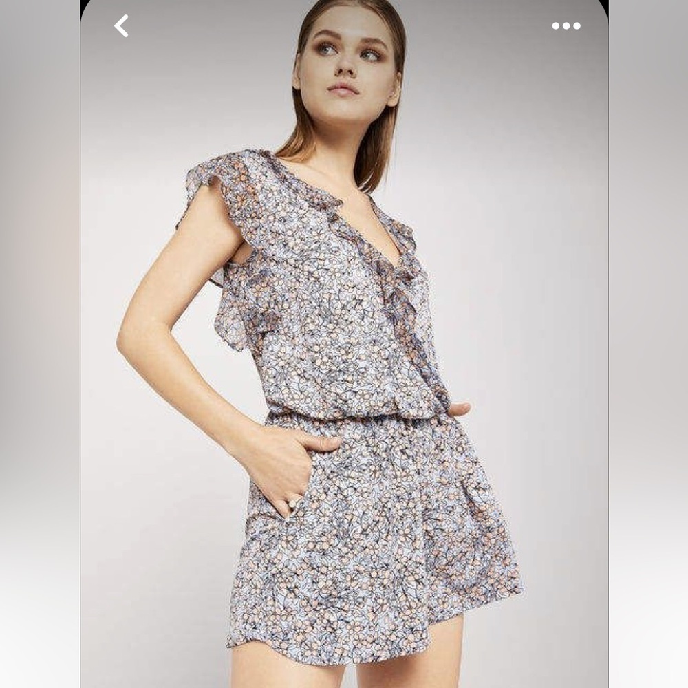 BCBGeneration Women's Ruffle Surplice Romper size Small - Picture 13 of 13
